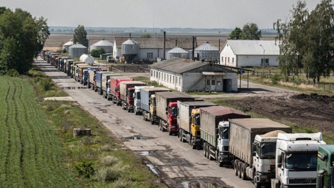 Ukraina: ciężarówki z agroproduktem czekają na wjazd do UE nawet 9 dni